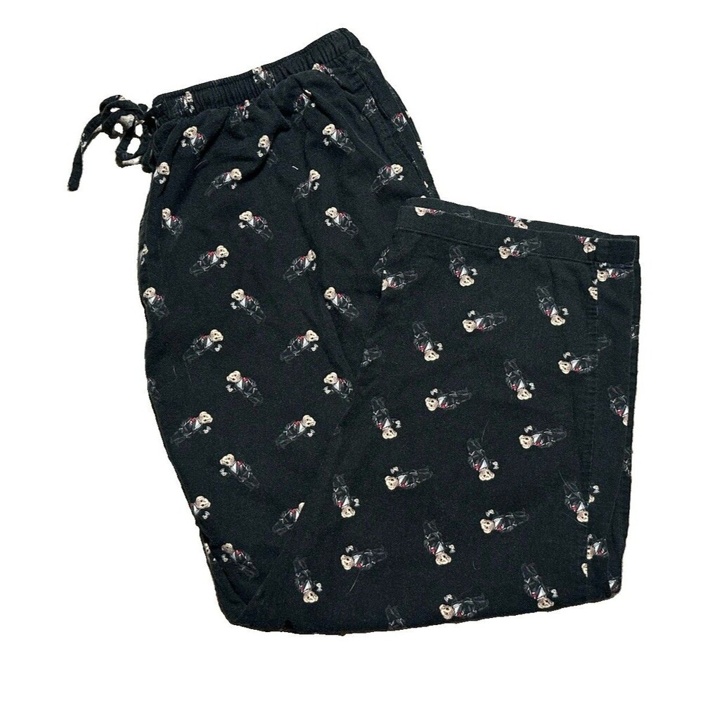 Polo Ralph Lauren Tuxedo Bears All Over Lounge Pant Sz 2X Sleepwear Drawstring